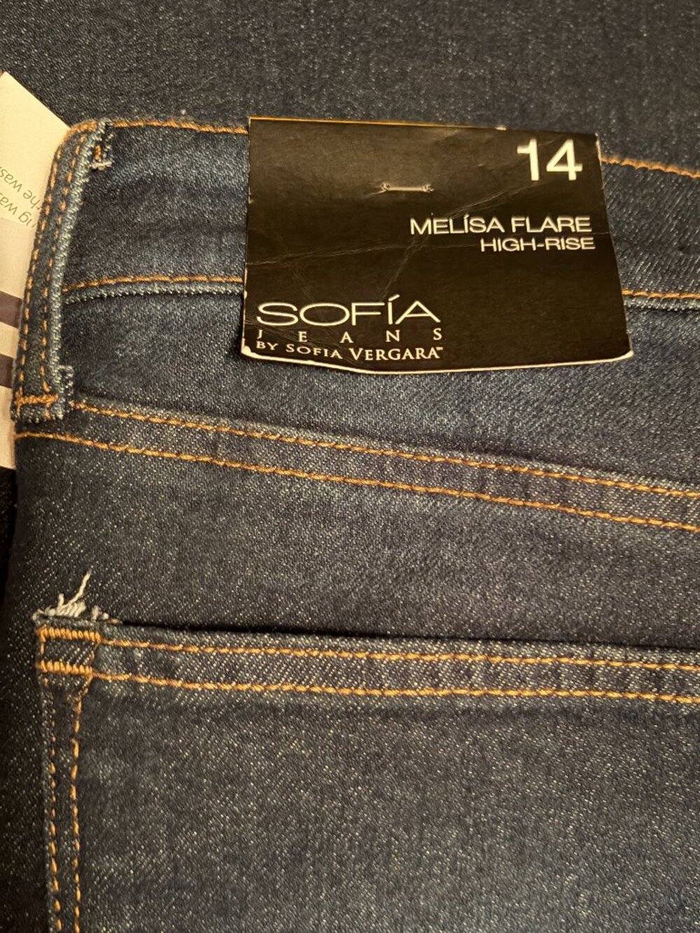 SOFIA JEANS BY SOFIA VERGARA MELISA FLARE SIZE 14 NWT - Picture 9 of 13